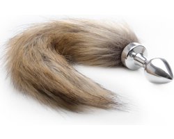 Fox Tail Buttplug - Silver