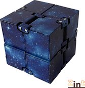 Zint Infinity cube  – Galaxy blue – Fidget toys – Fidget cube – Stressbal  – Rust & focus  – TikTok  – Sterrenhemel