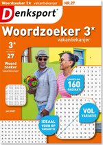 Denksport Puzzelboek Woordzoeker 3* vakantiekanjer, editie 27