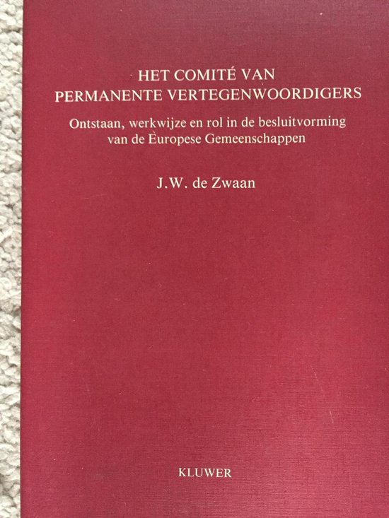 Het Comité van permanente vertegenwoordigers