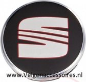 Seat Naafdoppen - Set van 4 stuks- 55mm 6ll601171 banden winterbanden all season banden 4 seizoenen embleem logo emblemen velgen logo wieldop