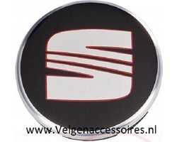 Seat Naafdoppen - Set van 4 stuks- 55mm 6ll601171 banden winterbanden all season banden 4 seizoenen embleem logo emblemen velgen logo wieldop