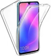 iParadise Samsung A40 Hoesje 360 en Screenprotector in 1 - Samsung Galaxy A40 Case 360 graden Transparant