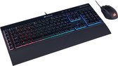 toetsenbord| gaming toetsenbord| gaming-toetsenbord, rode achtergrondverlichting, zwart K55 RGB + Harpoon Mouse. effen|B076Z4ZJG9|