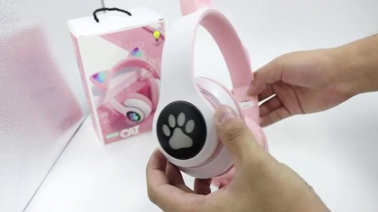 Casque Kinder - Oreilles de chat VIOLET - Casque chat - Casque sans fil  Bluetooth avec