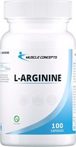 L-Arginine | Aminozuren supplement - pre workout - 100 capsules - Muscle Concepts