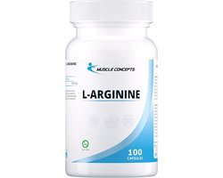 Muscle Concepts Muscle Concepts L-Arginine - Aminozuren Supplement - pre workout - 100 capsules - 100 stuks