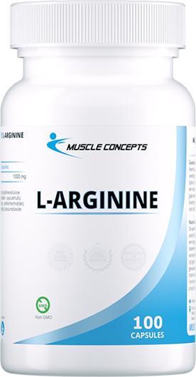 Goedkoopste L-Arginine - Aminozuren Supplement - pre workout - 100 capsules | Muscle Concepts