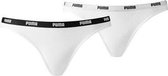 PUMA Iconic Bikini Dames 2P Slip - Wit - Maat XL