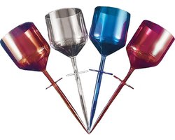 Drijvende wijnglazen - Wijnglazen strand - Wijnglas - Wijnglas plastic - Assorti kleuren - 4 stuks