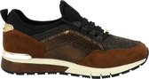 Tom Tailor - Franzi sneaker 38 - pu/textile - dames - brown