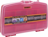 HANDY - Sorteerdoos met vakjes / Opbergdoos - 12 Vakken - 258 x 160 x 40 mm - Roze - Diamond Painting Opbergbox