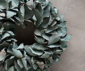 Krans Palmflower | Aqua | Pastel Blauw | 40cm