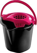 Hega Emmer Met Wringer 13,5 Liter Zwart/rood