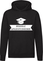 Hoera Afgestudeerd Hoodie | geslaagd | diploma | sweater | trui | unisex