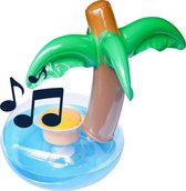 BluMill 2-in 1 Opblaasbare Speaker - Bekerhouder - Speelgoed voor Zwembad - Eiland
