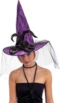 Carnival Toys Carnival Toys Heksenhoed Dames 42 Cm Polyester Paars