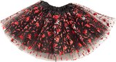 Carnival Toys Tutu Meisjes 30 Cm Tule Zwart/rood One-size