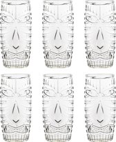 Libbey Cocktailglas Longdrink Tiki - 591 ml / 59,1 cl - 6 Stuks - Vaatwasserbestendig - Funny design - Hoge kwaliteit