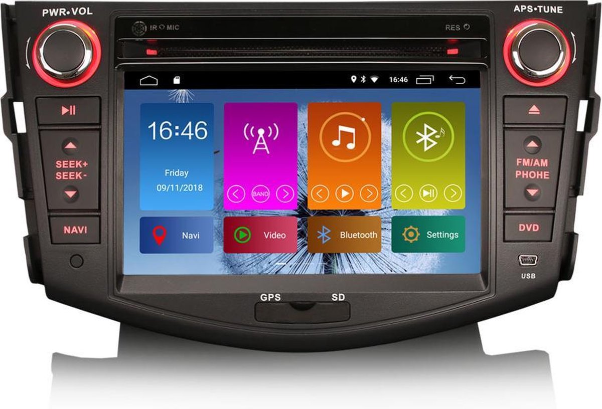 Toyota Rav4 Autoradio Navigatie | Android 10 | CarPlay