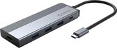 ORICO 5-in-1 USB-C hub met 3x USB 3.0, 4K HDMI en Power Delivery - Sky Grey