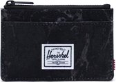 Herschel Oscar RFID Black Marble | Kaarthouder - Met Zipper en Extra Compartiment - Anti Skim - voor Mannen en Vrouwen - Zwart
