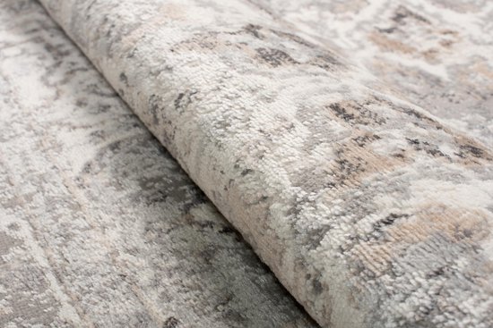 Tapiso Valley Tapis Salon Chambre Gris Clair Cadre Design Moderne Fleurs Durable Vintage Haute Qualité Tapis Taille - 200x300