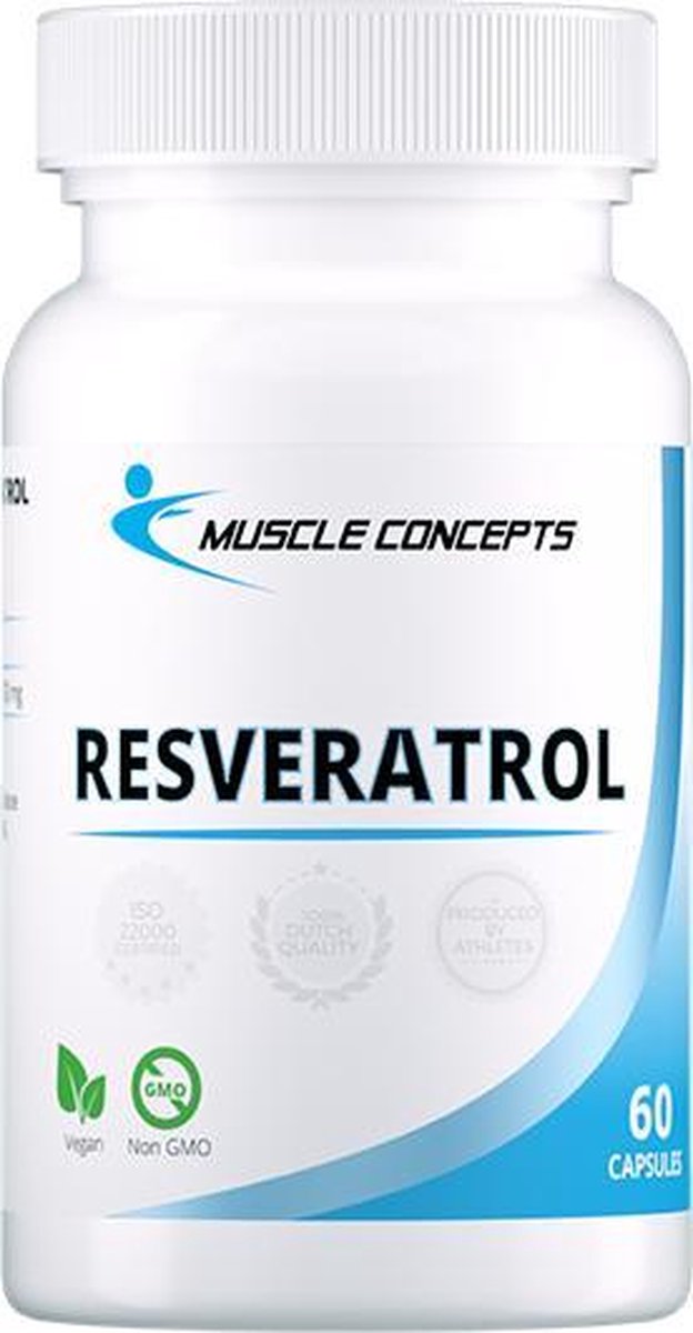 Goedkoopste Resveratrol - Supplement - 60 (vegetarische) capsules | Muscle Concepts