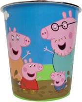 Peppa Pig prullenmand - prullenbak - Multicolor - Kunststof - Ø 21 x 22 cm
