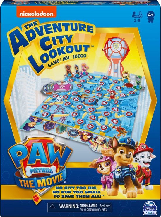 Thumbnail van een extra afbeelding van het spel Spin Master Games - PAW Patrol De Film - Avonturenstad-bordspel