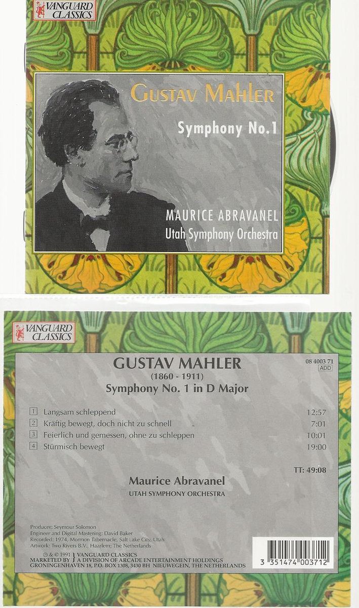 MAHLER Symphony No 1 in D major