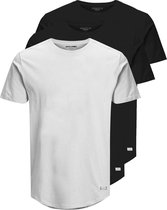 Jack & Jones T-shirt - Mannen - Wit - Zwart