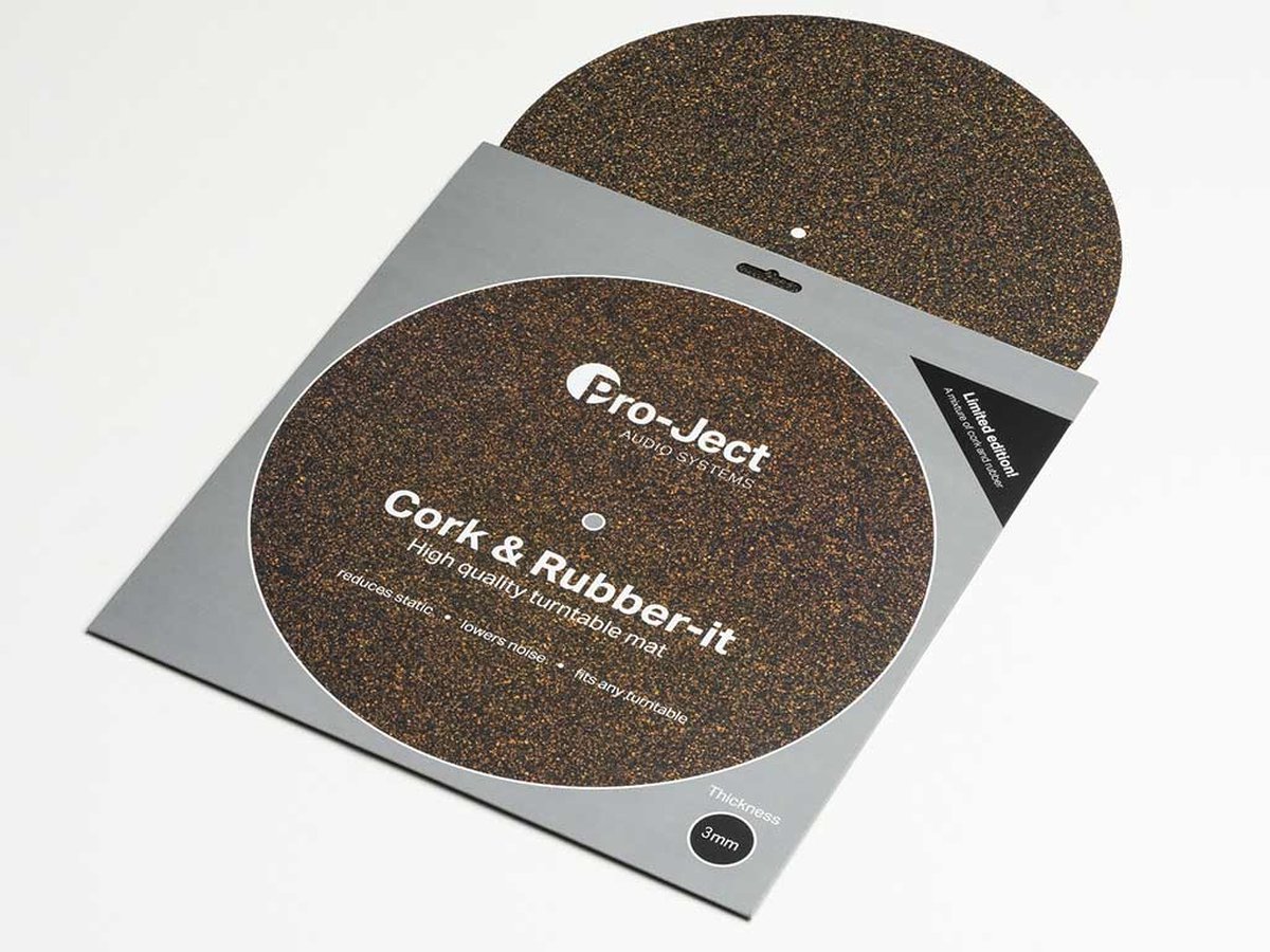 Cork & Rubber-It 3mm Platenspeleraccessoire / Tuning by Pro-Ject in Brown – product photo
