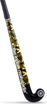 The Indian Maharadja Yuki Army [wood]-25 inch Hockeystick Kids - zwart-groen-bruin