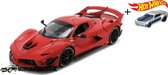 Ferrari FXX-K EVO V12 2018 Limited Edition 1/3000 pcs. (Rood) (30 cm) 1/18 Bburago - Model auto - Schaalmodel - Modelauto - Miniatuur autos - Speelgoed voor kinderen