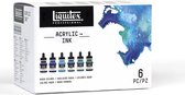 Liquitex Professional Acrylic Ink Aqua Colors Set 6x30ml