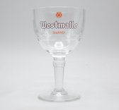 Westmalle Trappist Bierglas - 33cl - Origineel glas van de brouwerij - Glas op voet - Nieuw