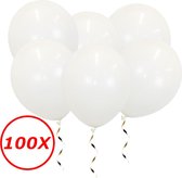 Witte Ballonnen Verjaardag Versiering Witte Helium Ballonnen Bruiloft Feest Versiering EK WK Koningsdag Wit 100 Stuks