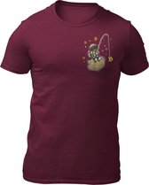 Bitcoin Fishing - Heren T-Shirt - Crypto - Doge Coin- Getailleerd - Katoen - Ronde Hals