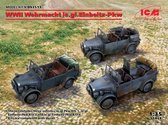 1:35 ICM DS3513 WWII Wehrmacht le.gl.Einheitz-Pkw - Cars Plastic Modelbouwpakket
