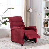 Fauteuil wijnrood stof