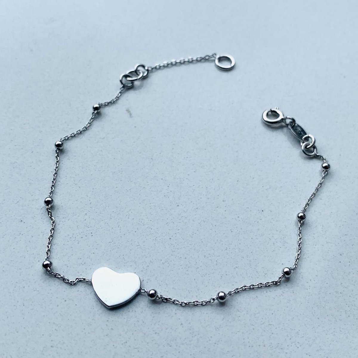 Minimalistische armband hart | AG925