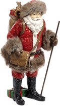 Goodwill Kerstman met pakjes Rood-Bruin L 29.5 cm