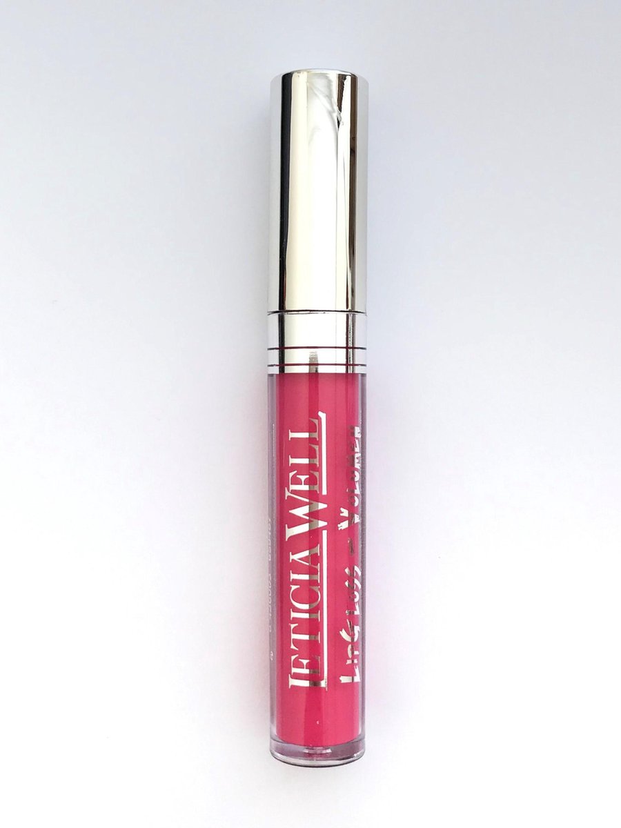 Leticia Well - Lipgloss Volume met lanoline olie - helder/koraal roze - nummer 504 - 1 flesje met 5 ml. inhoud