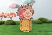 3D Bloemenkaart Een bloemetje voor jou felicitatie uitnodiging