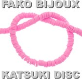 Fako Bijoux® - Perles Disque Katsuki - Perles Polymer - Perles Surf - Perles Argile - 6mm - 350 Pièces - Rose