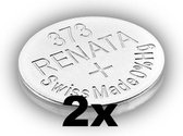 RENATA 373 / SR916SW zilveroxide knoopcel horlogebatterij 2(twee) stuks