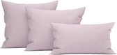Heckett & Lane Wafel - Kussensloop - 50x50 cm - Pale Lilac - 2 Stuks