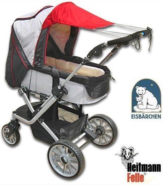 Eisbärchen- Blauw zonnescherm kinderwagen/buggy - Met UV bescherming 50+ - Kleur BLAUW HB