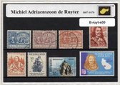 Michiel Adriaenszoon de Ruyter 1 – Luxe postzegel pakket (A6 formaat) - collectie van verschillende postzegels van M.A. de Ruyter – kan als ansichtkaart in een A6 envelop. Authenti
